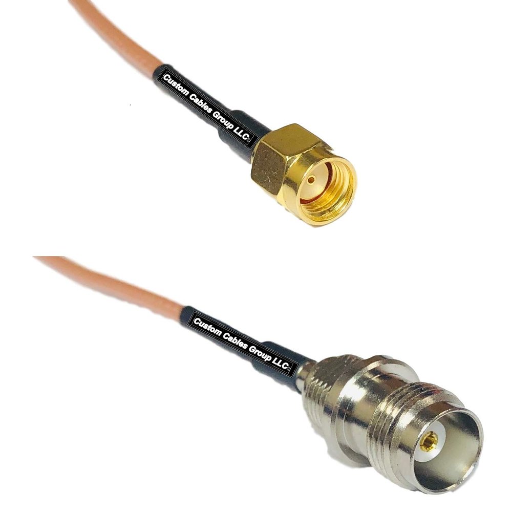 1 feet RG316 RP-SMA Male to TNC Female RF Pigtail Coaxial Cable