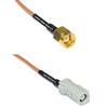 0.5 feet RG316 RP-SMA Male to AVIC Jack RF Pigtail Coaxial Cable view 1
