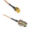 0.5 feet RG316 RP-SMA Male to TNC Female Small Bulk RF Pigtail Coaxial Cable view 1