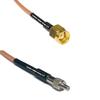 0.5 feet RG316 RP-SMA Male to TS-9 Female RF Pigtail Coaxial Cable view 1