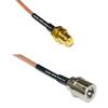 0.5 feet RG316 RP-SMA Female to QMA Male RF Pigtail Coaxial Cable view 1