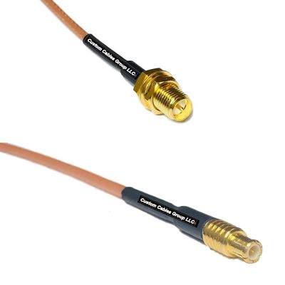 0.5 feet RG316 RP-SMA Female to MCX Male RF Pigtail Coaxial Cable