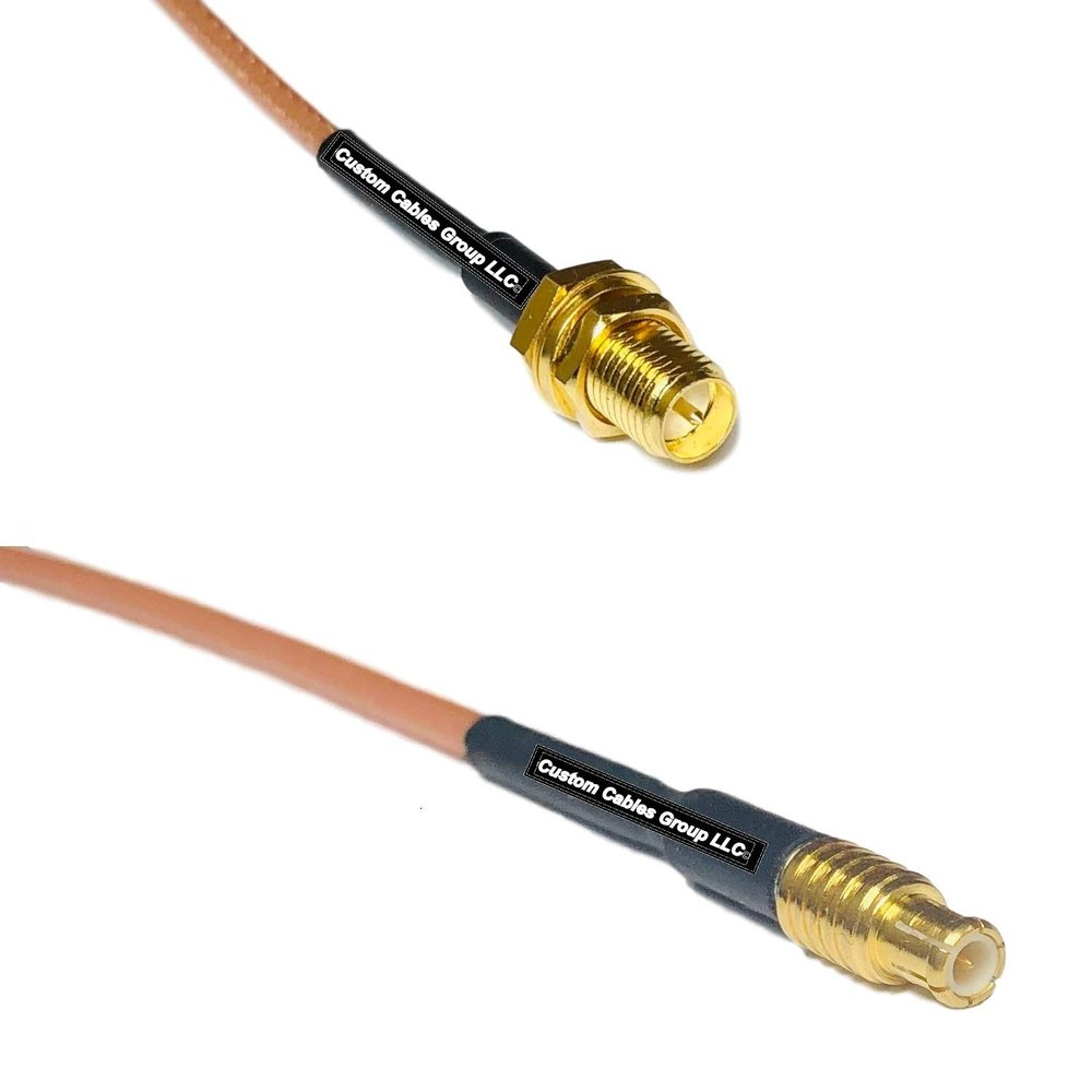 0.5 feet RG316 RP-SMA Female to MCX Male RF Pigtail Coaxial Cable