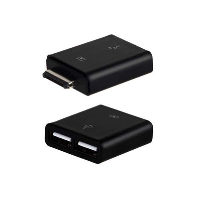 huicouldtool Dual USB 2 USB OTG Host Adapter for ASUS Eee Pad EeePad Transformer TF101 TF101G TF201 TF300 TF300T TF3OOTG Infinity TF700 SL101,Black