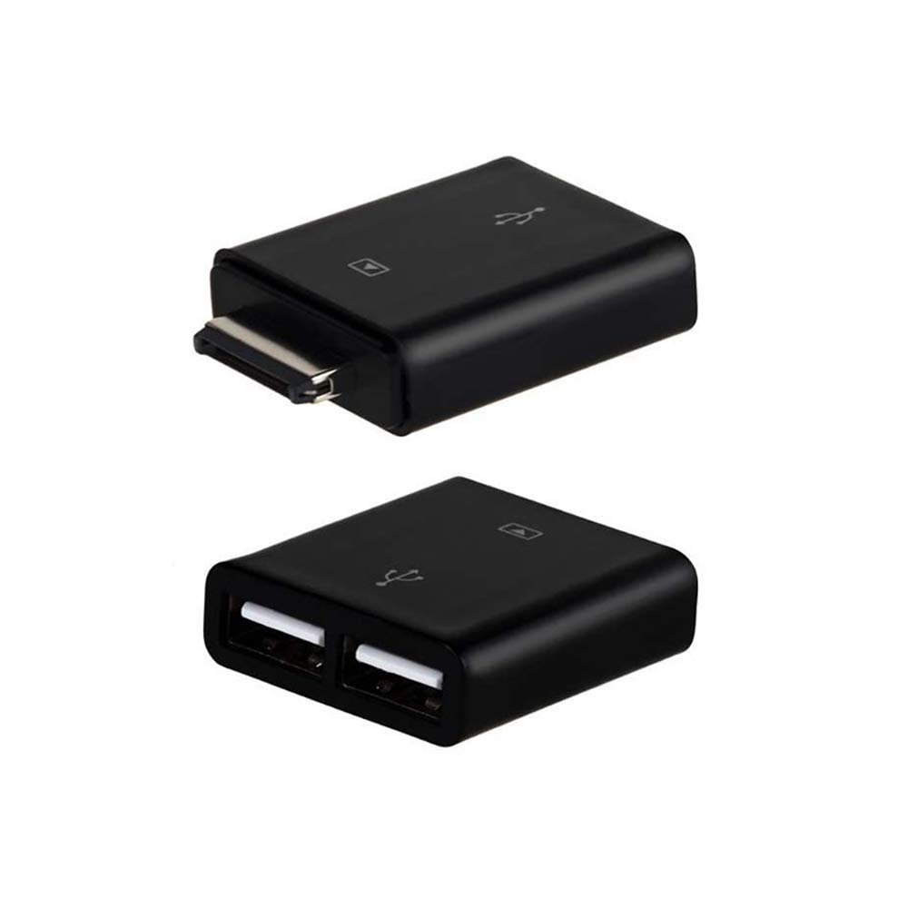 huicouldtool Dual USB 2 USB OTG Host Adapter for ASUS Eee Pad EeePad Transformer TF101 TF101G TF201 TF300 TF300T TF3OOTG Infinity TF700 SL101,Black