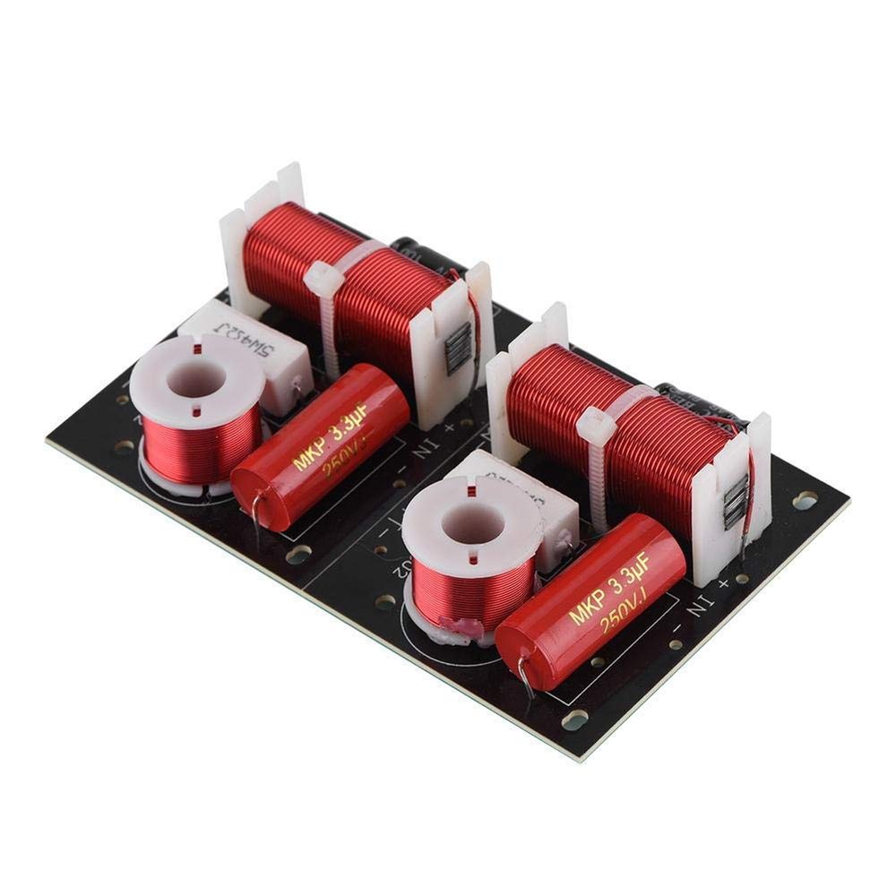 Shopping Spree Speaker Frequency Divider, 2Pcs Speaker Frequency Divider 2 Way 2 Unit Hi-Fi Sound Filter o Module Board