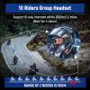 LEXIN B4FM Motorcycle Bluetooth Headset, 10 Riders Helmet Bluetooth Intercom, Universal IP67 Communication Systems with Music Sharing, Noise Cancellation, FM Radio, Fit for Snowmobile, 1 Pack view 2