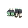 bnafes Female Jack to AV 2 Screw Terminal Connector for Coaxial CAT 5 to CCTV BNC Camera Video Balun Adapter (Green) - 10 Pcs view 2