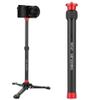 LR-252 Monopod 2 Sections Extendable 26.5-44cm Aluminum Alloy Adjustable Desktop Tripod Extension Rod with 1/4" &3/8" Screw Interface Suitable for Selfies, Photography, Video view 1