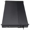 19" 1RU Rack Mount, Steel, 24 Fiber LC/UPC (Blue) Adapters, 3 Meter SM Pigtails, 2x12f Splice Tray view 4