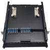 19" 1RU Rack Mount, Steel, 24 Fiber LC/UPC (Blue) Adapters, Patch Only view 2