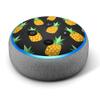Pineapples Dark Background - Vinyl Decal Skin Compatible with Amazon Echo Dot 3rd Generation Alexa - Decorations for Your Smart Home Speakers, Great Gift for mom, dad, Birthday, Kids view 1