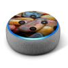 Electric Blue Glow Solid - Vinyl Decal Skin Compatible with Amazon Echo Dot 3rd Generation Alexa - Decorations for Your Smart Home Speakers, Great Accessories Gift for mom, dad, Birthday, Kids view 1