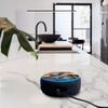 Electric Blue Glow Solid - Vinyl Decal Skin Compatible with Amazon Echo Dot 3rd Generation Alexa - Decorations for Your Smart Home Speakers, Great Accessories Gift for mom, dad, Birthday, Kids view 3