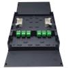 Dual Door Wall Mount, Steel, 24 Fiber SC/APC (Green) Adapters, Patch Only view 2
