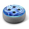 Blue Marble Rocks Glass - Vinyl Decal Skin Compatible with Amazon Echo Dot 3rd Generation Alexa - Decorations for Your Smart Home Speakers, Great Accessories Gift for mom, dad, Birthday, Kids view 1