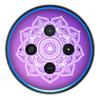 Purple Mandala - Vinyl Decal Skin Compatible with Amazon Echo Dot 3rd Generation Alexa - Decorations for Your Smart Home Speakers, Great Accessories Gift for mom, dad, Birthday, Kids view 2