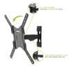 Kanto M100 Full Motion TV Wall Mount for 26" - 50" TVs | Articulating Arm with 10.2" of Extension | Up to 106 Swivel and 14 of Tilt | 8" Offset | VESA Compatible TV Bracket | Heavy-Duty Steel view 4