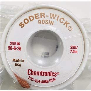 Chemtronics 50-6-25 Soder-Wick .210 on 25ft Spool Rosin