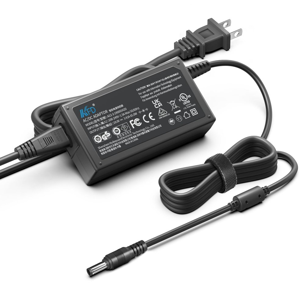 KFD 19V AC Adapter Charger for Positive Grid Spark 2 Amp,Intel NUC/Beelink/ZOTAC/GEEKOM Mini PC,Anker Nebula Mars II Air 3 Projector,JBL Xtreme/Extreme 1 2,JBL Boombox 1 2 Speaker Power Supply Cord