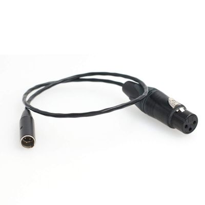 Eonvic Audio Cable 3 Pin Mini XLR Male to 3 Pin XLR Female for Blackmagic Pocket Cinema BMPCC 4K Camera Video Assist 4K Sharp 8K