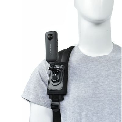 VGSION Action Camera Backpack Mount for GoPro Hero 13/12/11, Compatible with Insta360 X5/X4/X3/Ace, One RS, Go3, Angle Adjustable