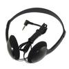 EXMAX HWE-05 Wired Over Ear Headphone Airplane Disposable Stereo Headsets Earbuds Adjustable Earphone with 3.5mm Plug for Tablets Computers MP3 FM Radio Receiver view 1