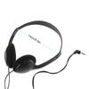 EXMAX HWE-05 Wired Over Ear Headphone Airplane Disposable Stereo Headsets Earbuds Adjustable Earphone with 3.5mm Plug for Tablets Computers MP3 FM Radio Receiver view 2