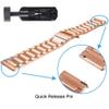200Pcs Compatible for Garmin Venu Bands, Buleshaw Stainless Steel Metal Replacement Straps Compatible for Garmin Venu GPS Smartwatch (Rose Gold) view 3