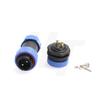 HangTon HE21 2 Pin 30A 500V Connector Cable Male Plug Panel Mount Socket LED Power, Waterproof Aviation Circular Connector (Crimp) view 2