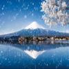 DORCEV 9x6ft Background for Winter Japan Scenery Photography Backdrop Mount Fuji Winter Snow Countryside Landscape Asian Travel Themed Birthday Party Wedding Portrait Photo Studio Props view 4