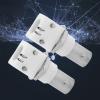 BNC Female Right Angle PCB Mount Connector, 10 Pack White Plastic BNC Board Socket with Nut, Solder RF Adapter for CCTV Systems and Low-Frequency Communication view 2