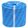 YUZENET Braided Polyester Arborist Rope (3/8 inch X 100 feet) High Strength Bull Rope for Tree Work Truck Securing Camping Swing, Blue/Red view 2