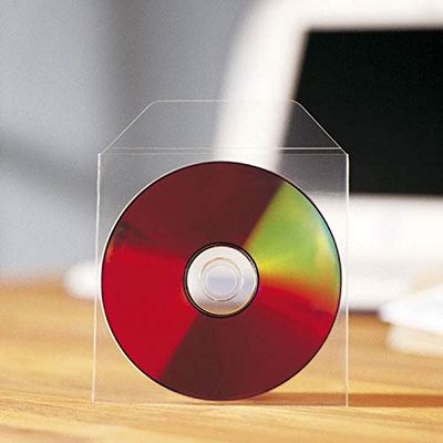 Tarifold CD Storage Sleeves with Closing Flap, 1000 Pack