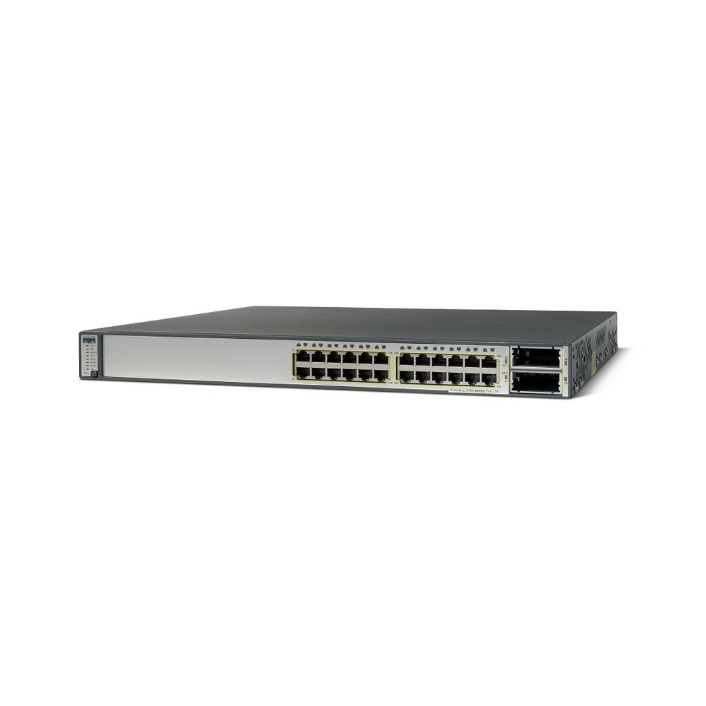 Cisco Catalyst WS-C3750E-24TD-S 24-Port Gigabit Ethernet Switch (Renewed)