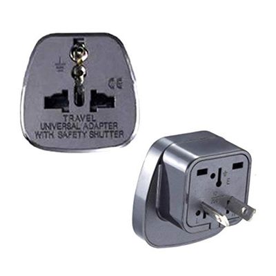 10pcs Black with safty gate 2 Pin AU Plug Socket AC Power Adaptor Connector Travel Power Adapter UK EU US to AU Converter