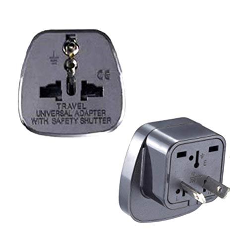 10pcs Black with safty gate 2 Pin AU Plug Socket AC Power Adaptor Connector Travel Power Adapter UK EU US to AU Converter