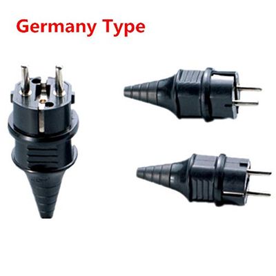 10pcs EU European Germany Type F European 4.8mm 2Pins Rewireable Power Plug EU Power Cord Cable Assembly France Plug Adapter