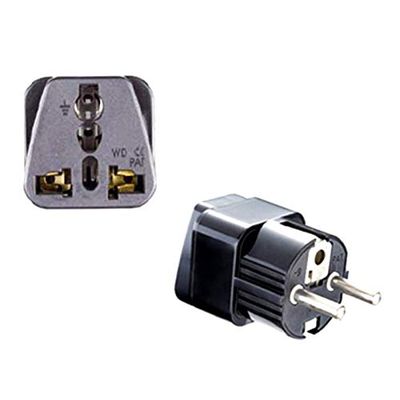 10pcs/lot Universal 3 pin AC Germany Power Plug Adapter Travel Converter Australia UK USA EU Korea France