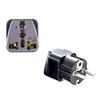 10pcs/lot Universal 3 pin AC Germany Power Plug Adapter Travel Converter Australia UK USA EU Korea France view 1