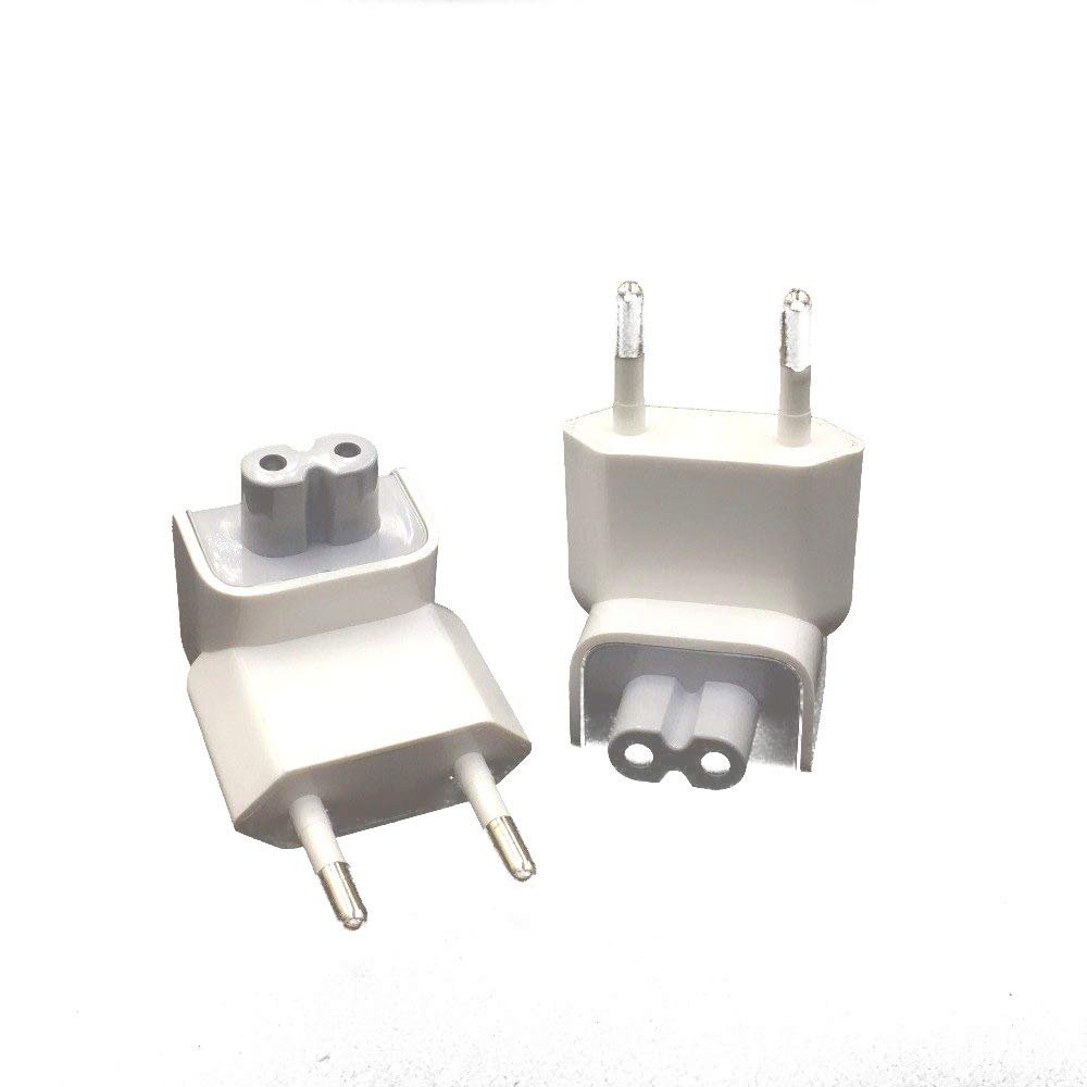 50PCS Euro Plug AC Duck Head for iPad Air Pro MacBook Charger Suit for MagSafe 2 Wall Charge Power Adapter EU European Pin