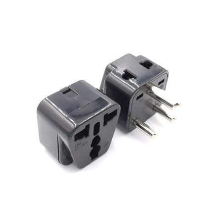 Universal 2 in 1 grounded India Pakistan Israel Singapore power connector japan au eu us uk to india travel adapter plug Type D