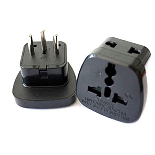 1 to 2 Splitter Universal UK/US/EU/AU 3 Pins / 2 Pins Socket to Switzerland Swiss 3 Pin Travel Power Adapter Adaptor Plug