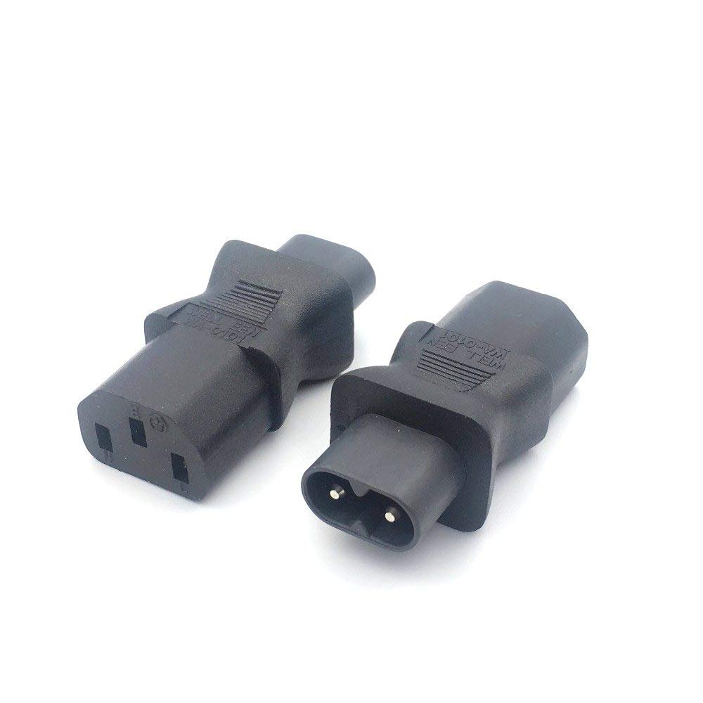 IEC 320 C7 Male to C13 3Pin Female Power Adapter C14 to C8 C7 to C13 IEC 3Pin Female to 2Pin Male