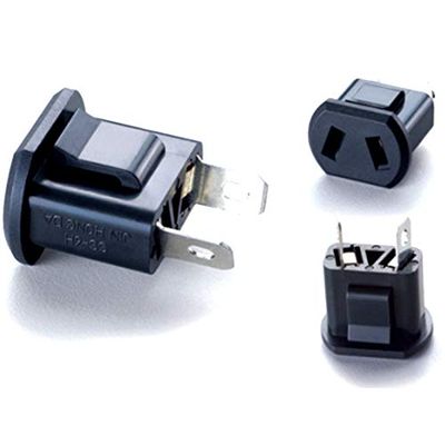 100 pcs/lot AU Travel Adaptor/Plug Converter in Black AC Power Socket