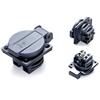 1pcs 16A/250V IP44 UPS power waterproof socket EU type Outlet PDU sockets BLACK view 1