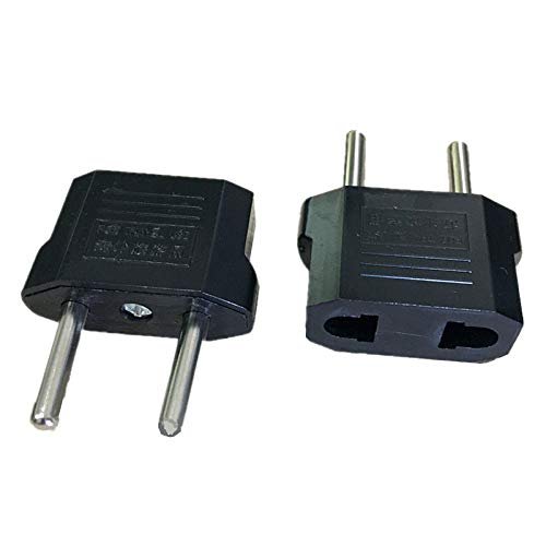 1pcs EU Plug Adapter US to EU AC Power Plug Travel Converter Electrical Household European Adapter Round Pin Plugs Socket