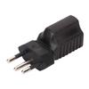 Brazil to USA AC Adapter Brazil 3Pin Male to Nema 5-15R AC Converter Brazil Male to 5-15R Female Adapter for Traveling view 1