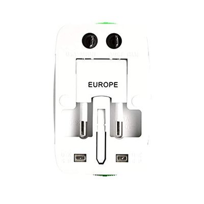 2 USB Power Socket Charging Port All in One Universal Worldwide Travel Wall Charger AC Power AU UK US EU Plug Adapter Adaptor