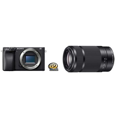 Sony Alpha a6400 Mirrorless Camera: Compact APS-C Interchangeable Lens Digital Camera and Sony E 55-210mm F4.5-6.3 Lens for Sony E-Mount Cameras (Black)